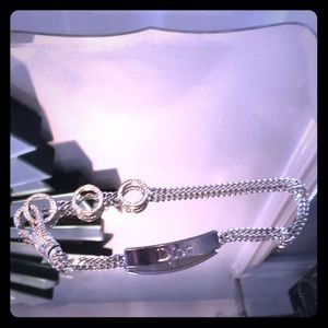 Dior original joker rhinestone and silver